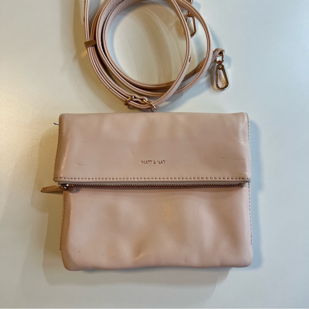Matt & Nat Pale Pink Crossbody Bag